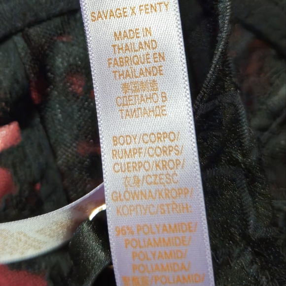 Savage X Fenty Black Laxe Demi Cup Sexy Bra 32C - Picture 4 of 6